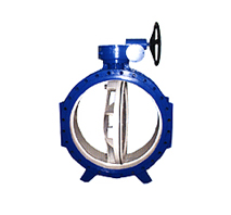 蜗轮单偏心法兰式蝶阀，不锈钢蝶阀