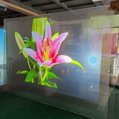 全息投影膜 3D成像橱窗玻璃贴膜 高清晰透明膜 深圳厂家