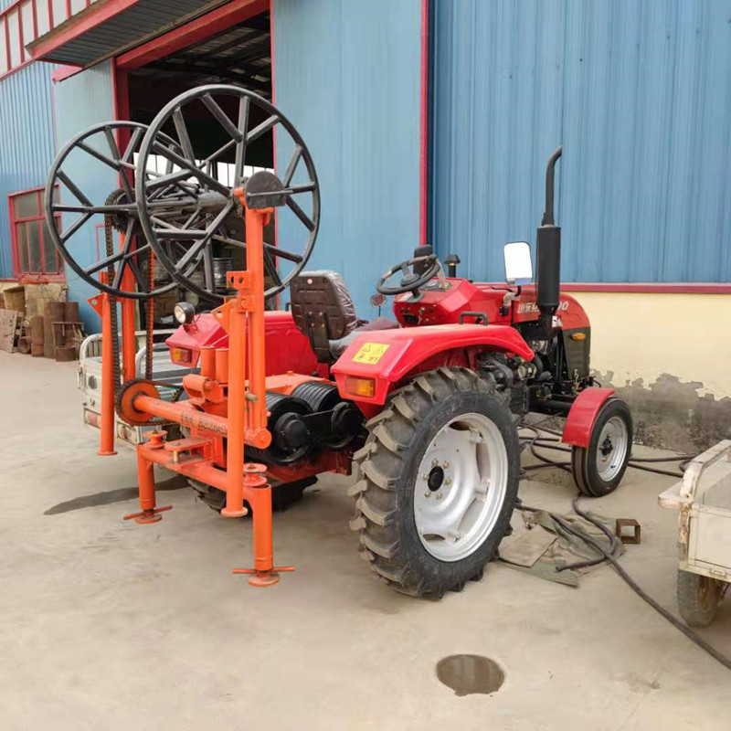 电力架线拖拉机牵引机 四轮拖拉机绕钢丝绳绞磨