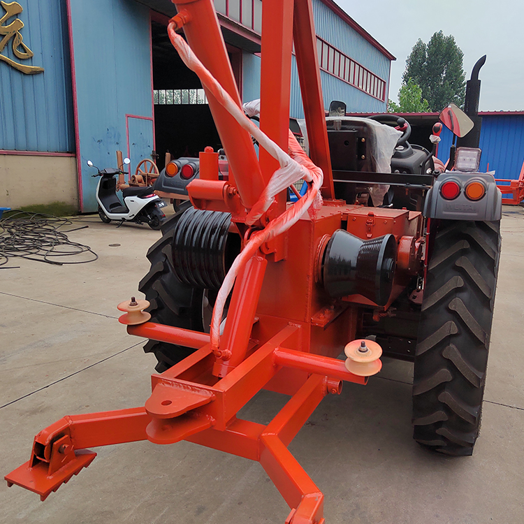 50型双卷筒电力电缆施工设备 电力放线拖拉机绞磨
