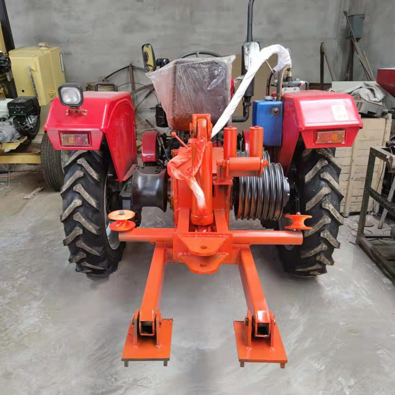 拽电缆拖拉机绞磨 四轮牵引绞磨机 电力拉电缆设备