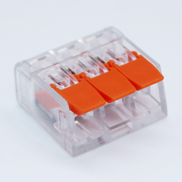 LED照明导线紧凑型并线端子 快速电线连接器 3P